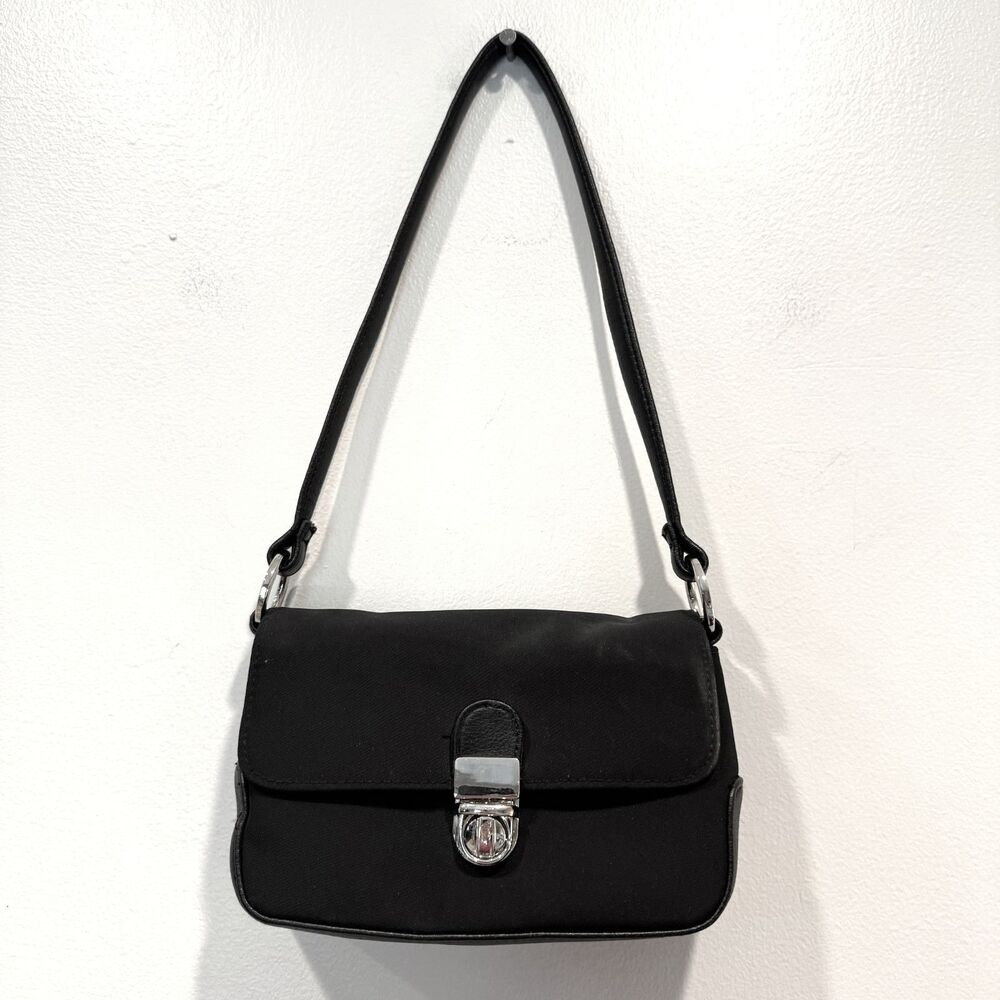 Vintage Y2K Shoulder Bag Cherokee Black Flap Mini Purse Handbag Baddie Girly